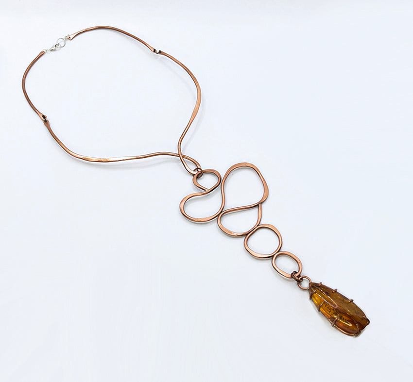 Glyphs Collar with Amber