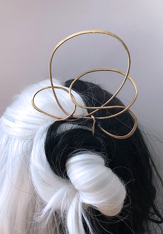 Structures Brass Hair Pin