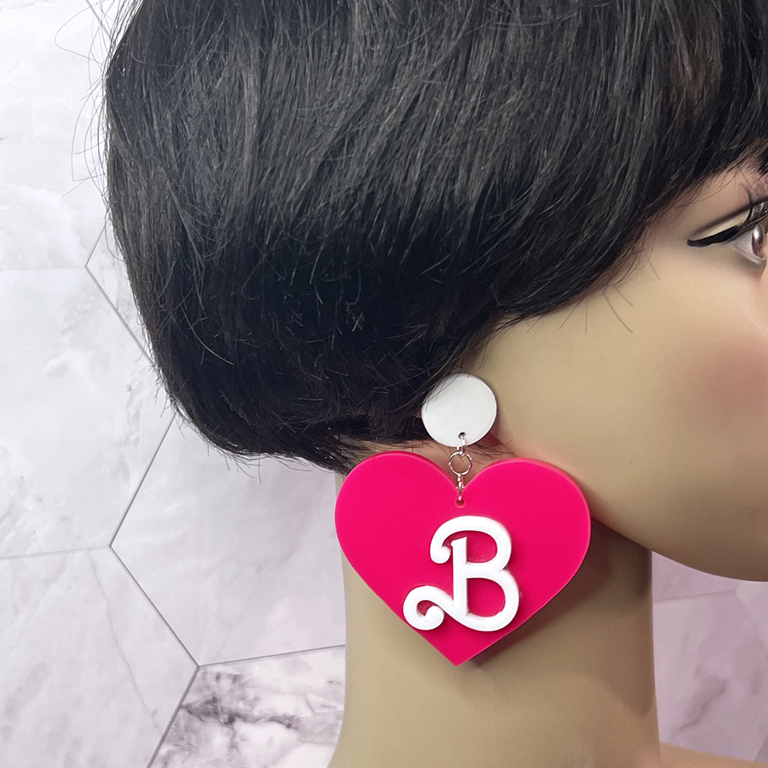 I HEART Barbie Earrings