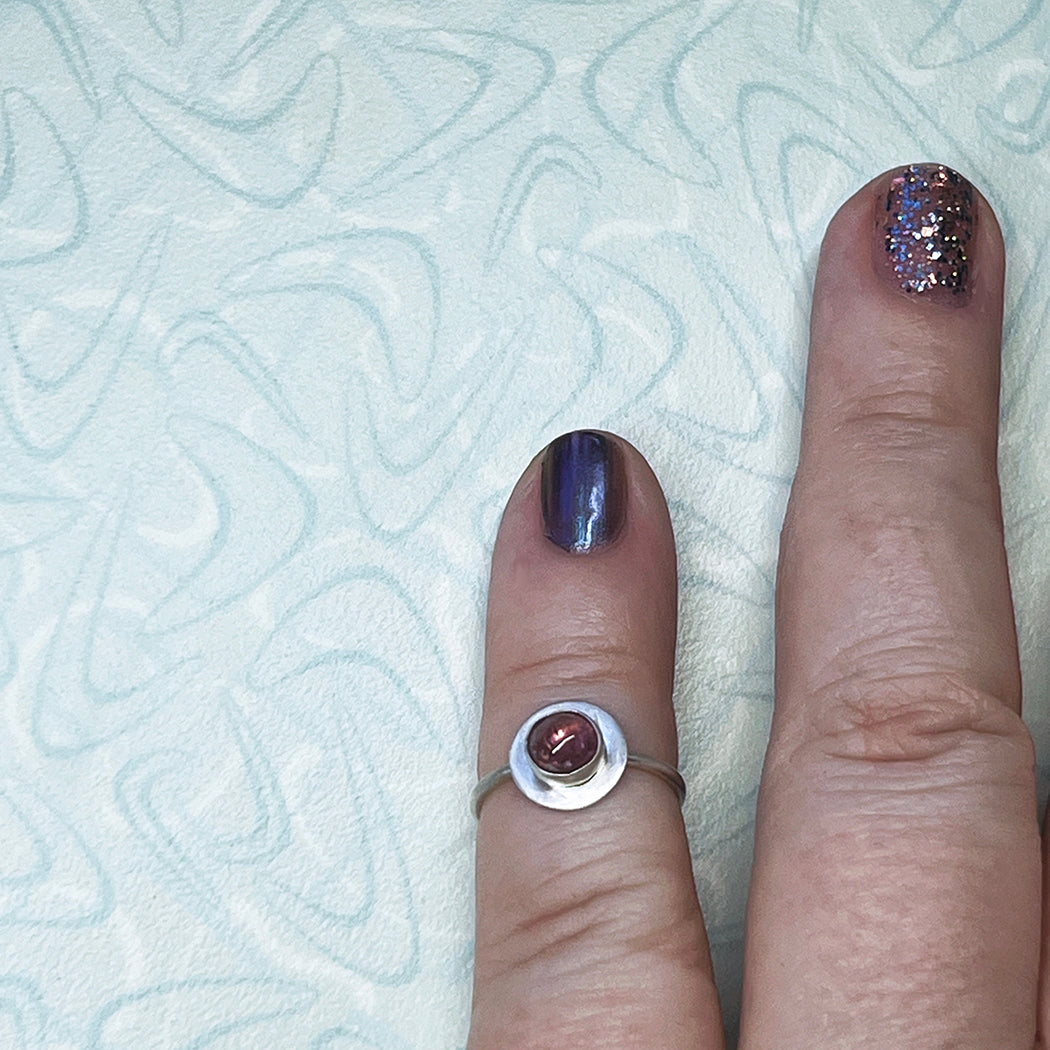 Mini Pink Tourmaline Ring