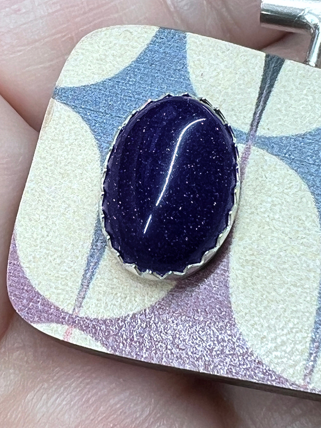 Purple Populuxe with Blue Goldstone