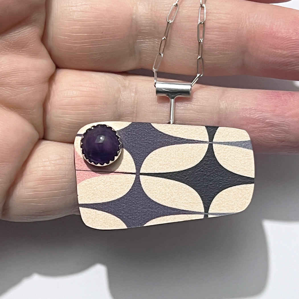 Purple Populuxe Pendant with Amethyst