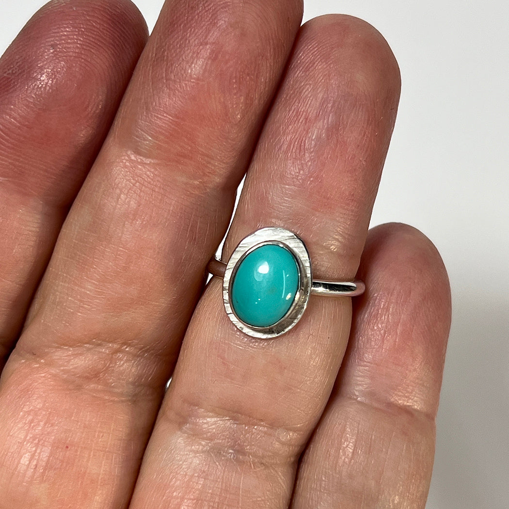 Sky Blue Turquoise Ring