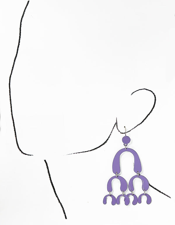 Lilac Chandelier Earrings EAR240