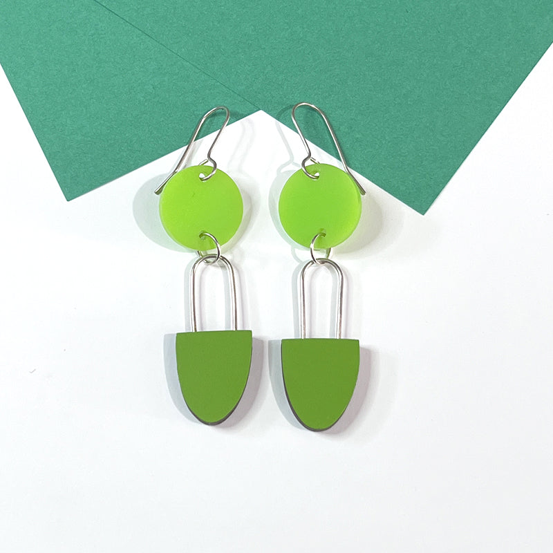 Green for GO! Earrings