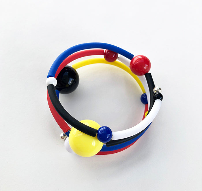 Bauhaus Multiwrap Bracelet in Multi