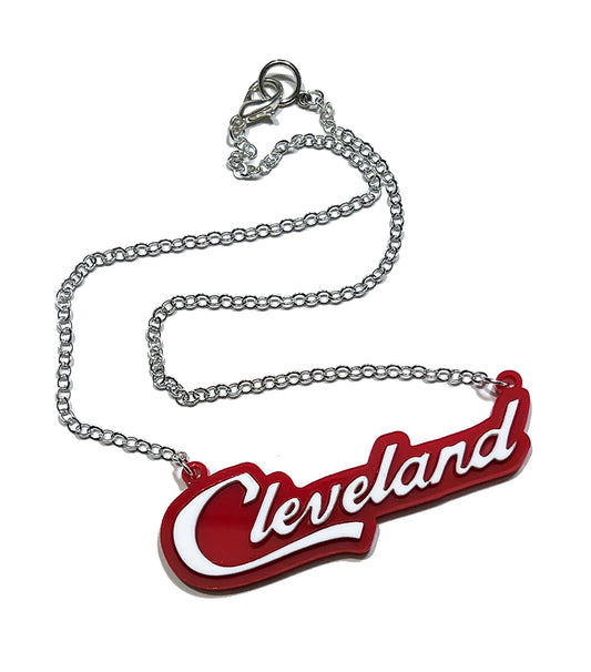 Cleveland Necklace in Red and White
