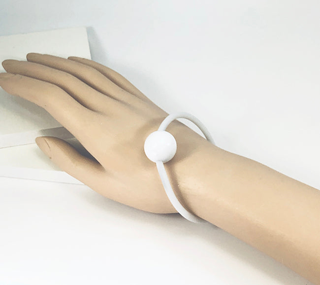 Bauhaus Wrap Bracelet in White